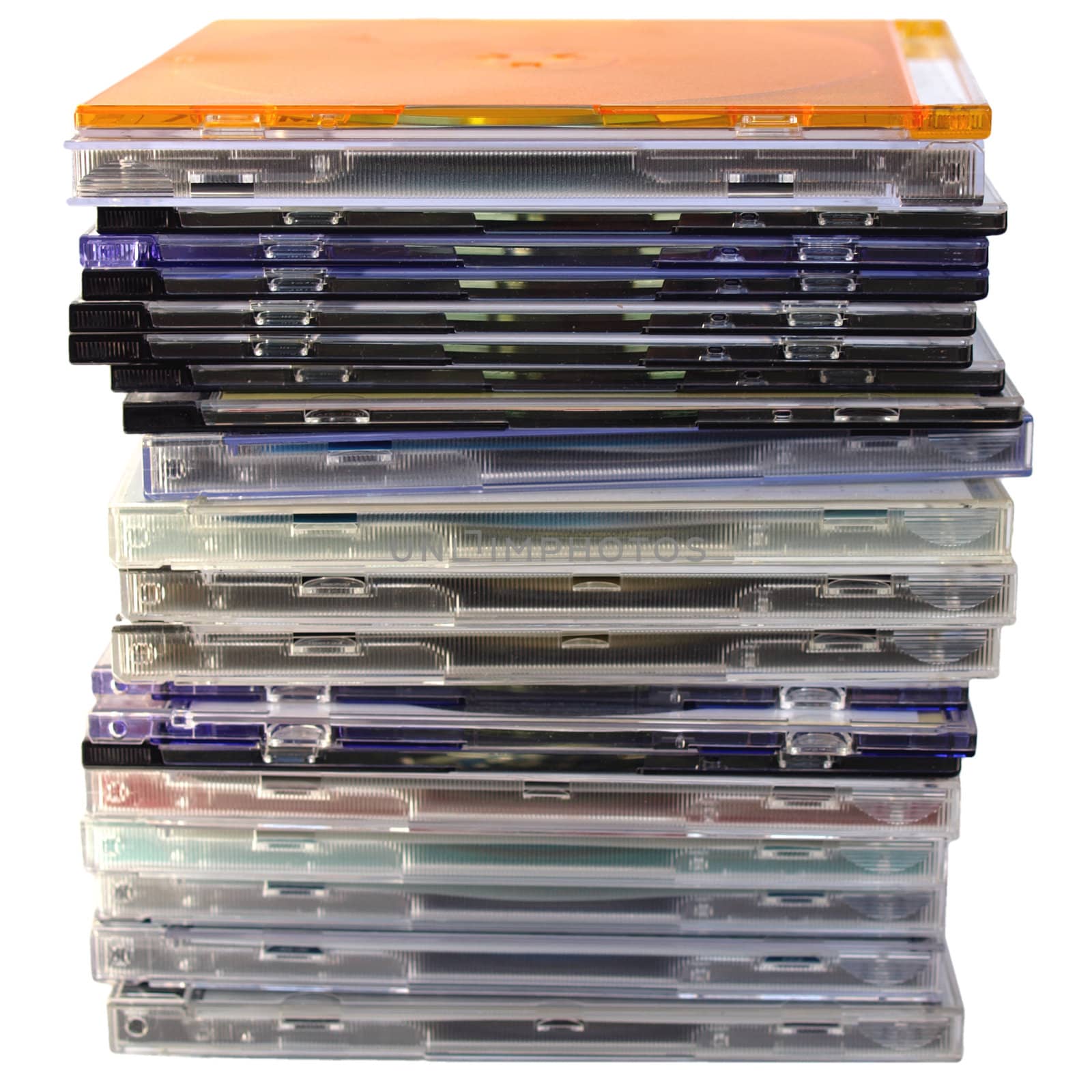 Pile of cd and dvd