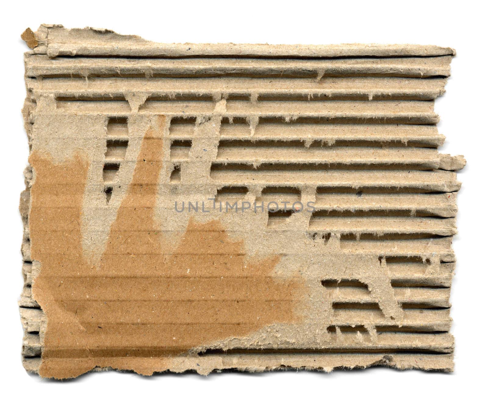 Brown corrugated cardboard sheet background