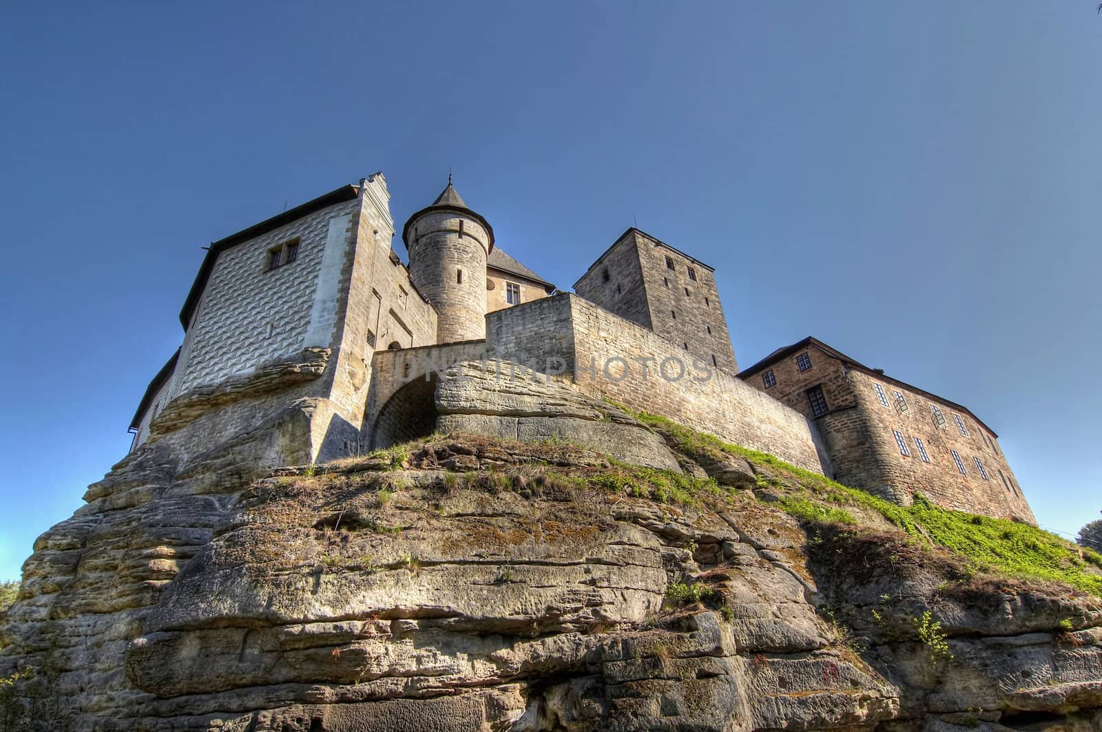 Kost Castle - large Gothic castle. Czech republic.