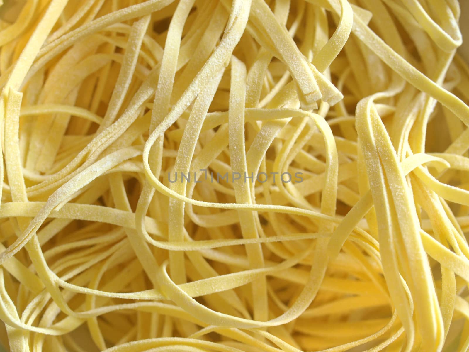 Italian tagliatelle pasta