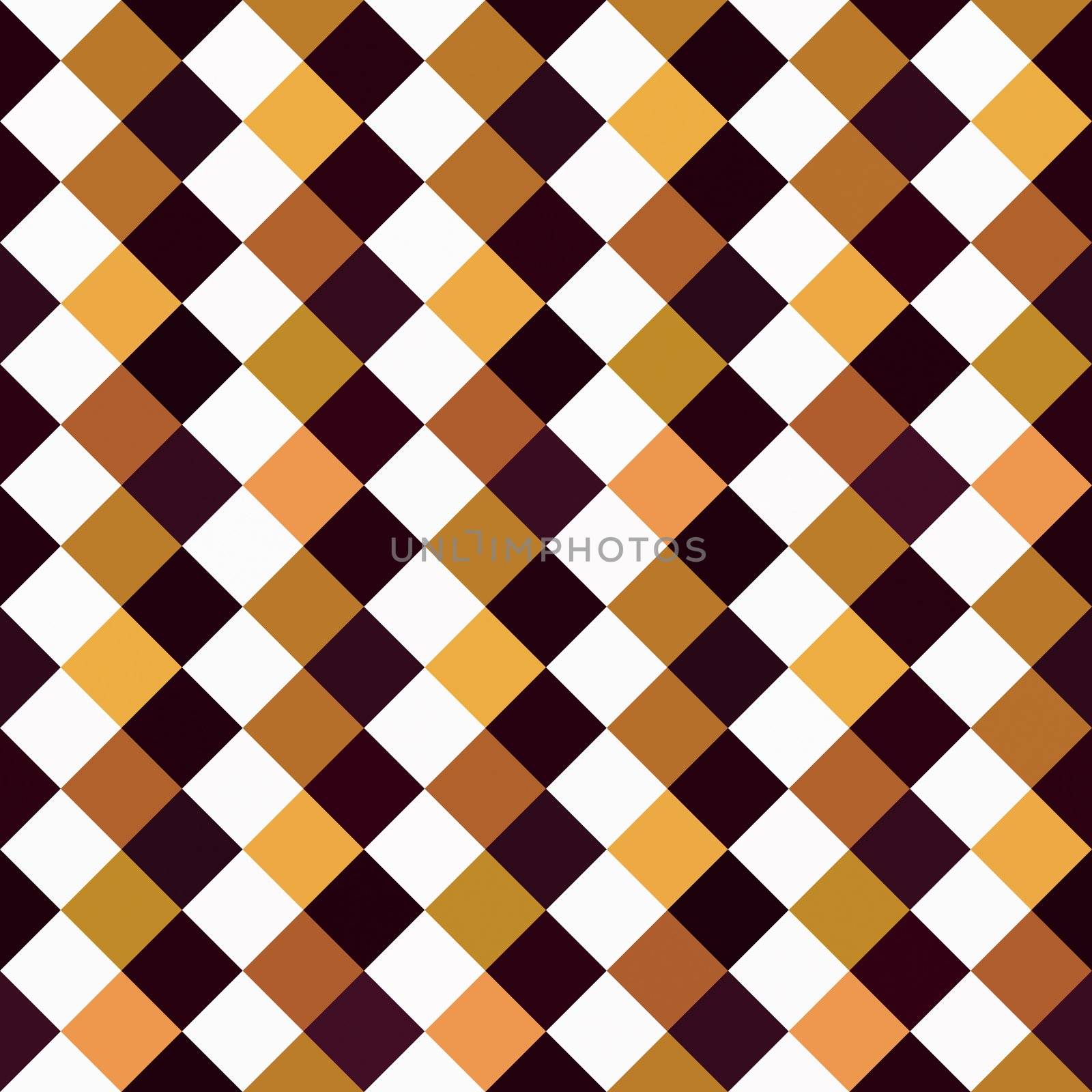 seamless texture of brown, black and white checks