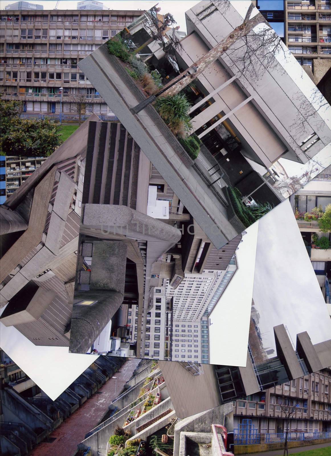 London architecture photo collage by claudiodivizia
