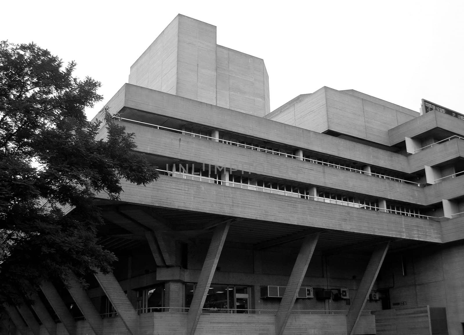 National Theatre, modern brutalist architecture in London
