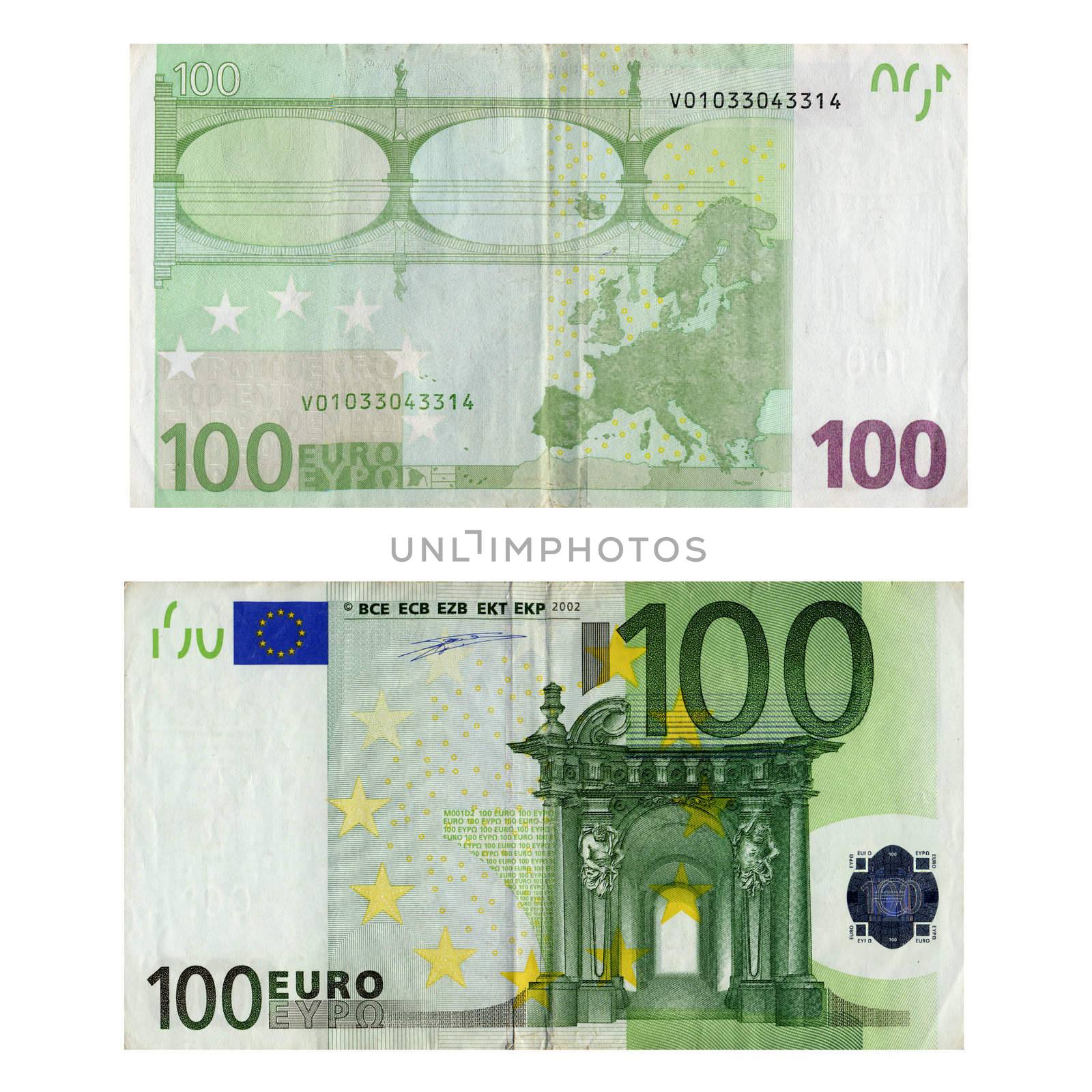 Euro banknotes money