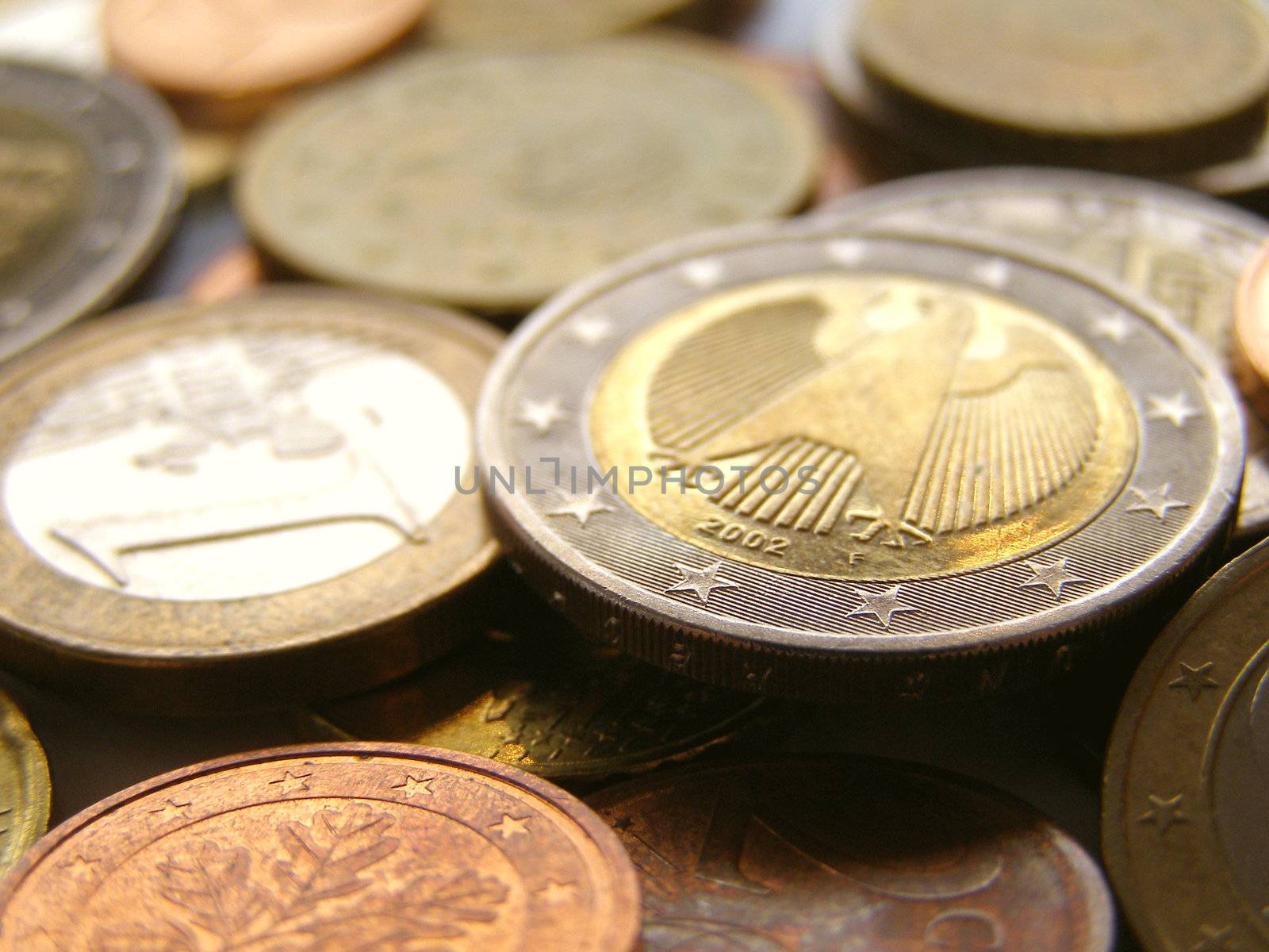 Euro coins money