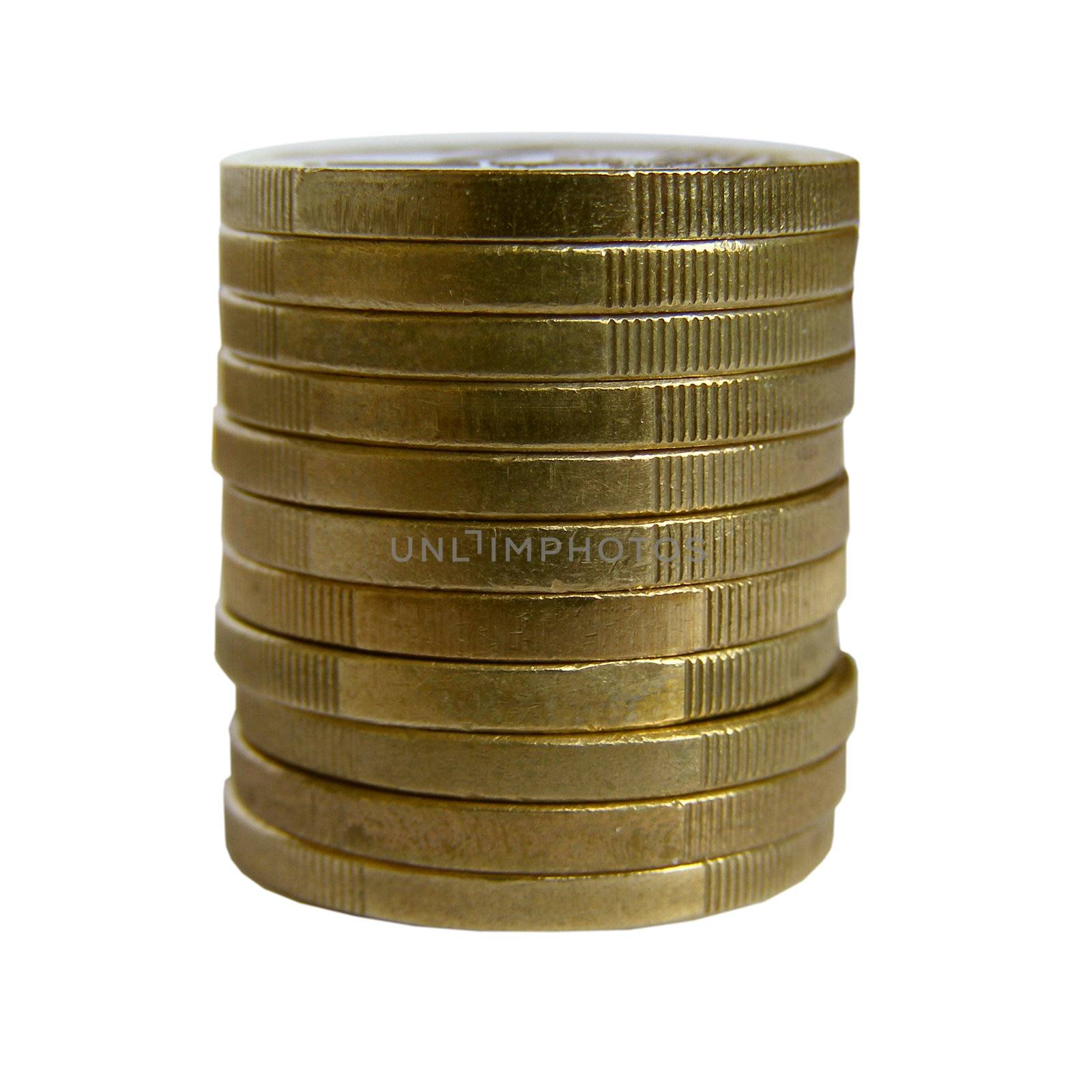 Euro coins money