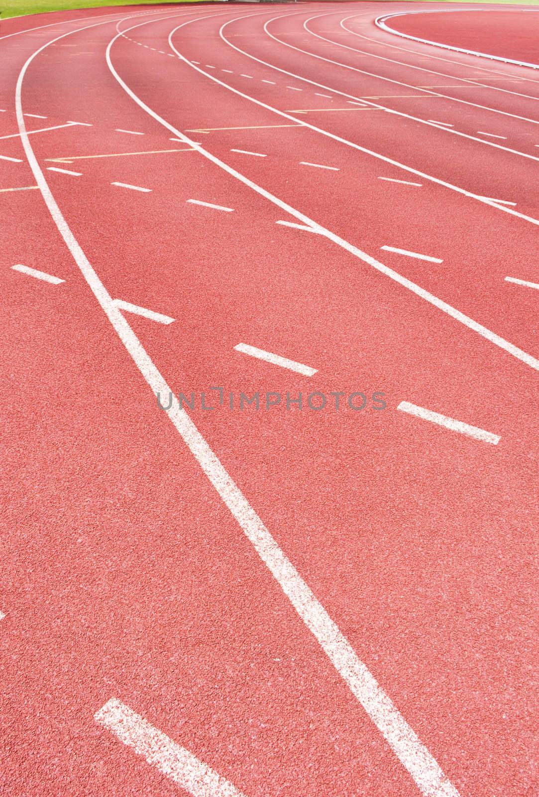 running track for race, for concept or background.