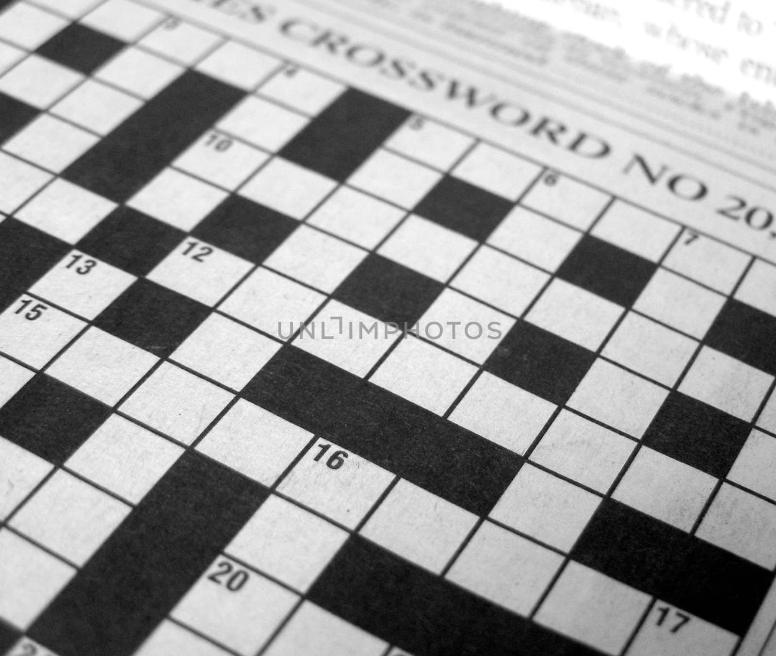 Newspaper crosswords
