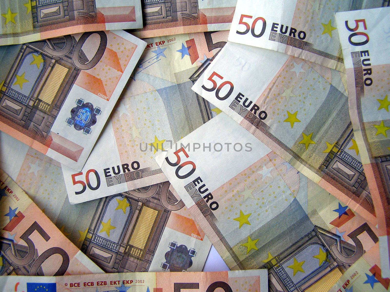 Euro bank notes money (European Union currency)