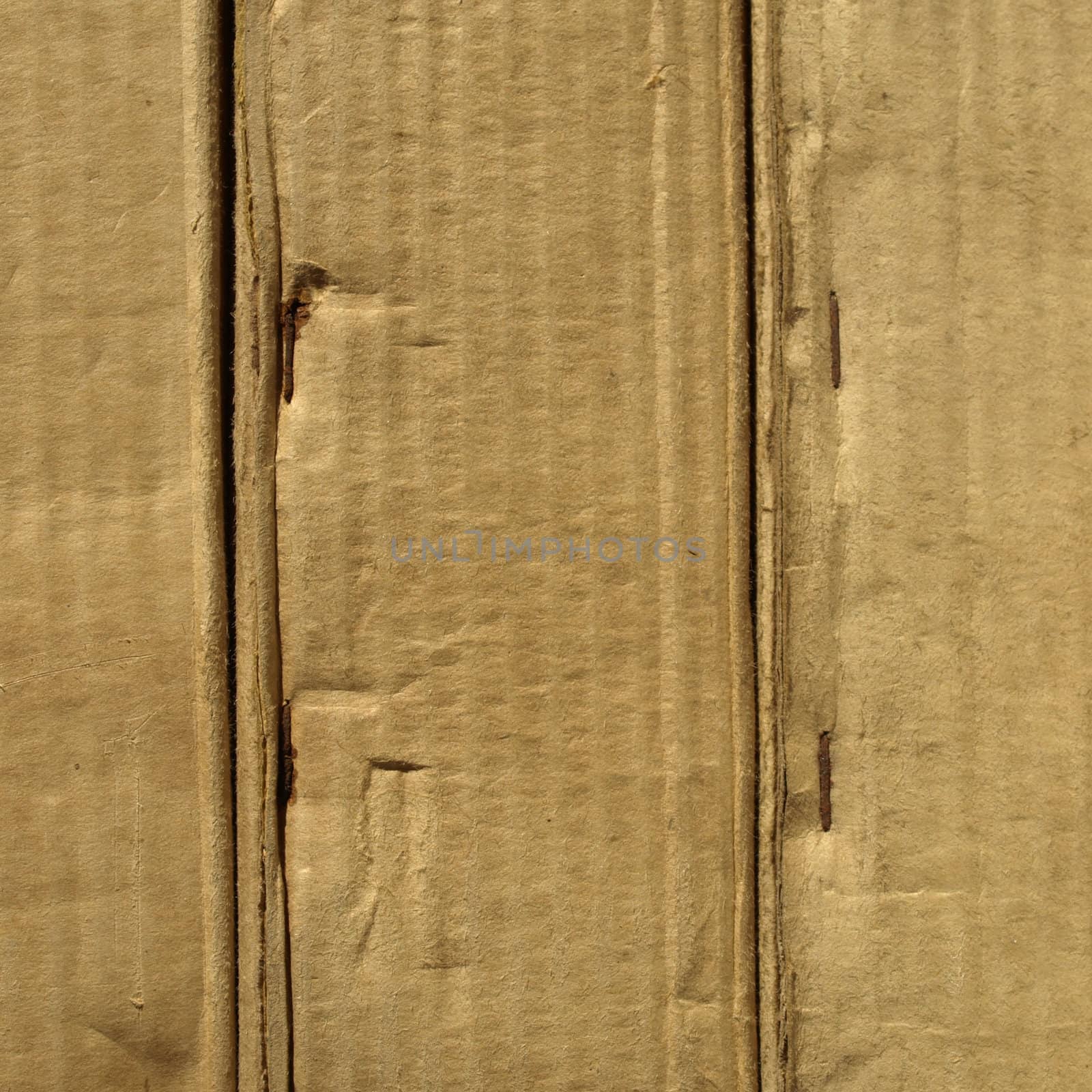 Brown corrugated cardboard sheet background