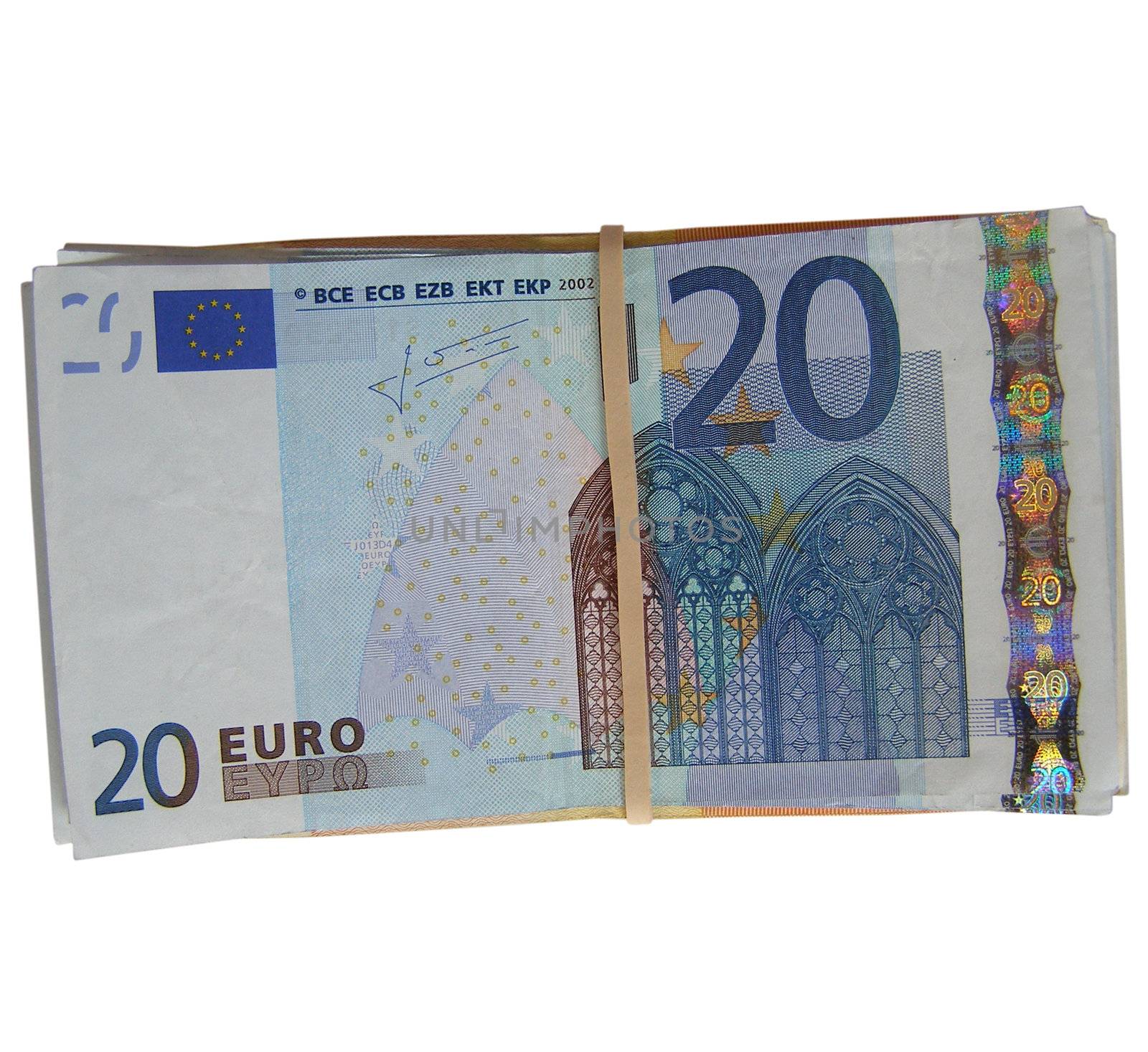 Euro bank notes money (European Union currency)