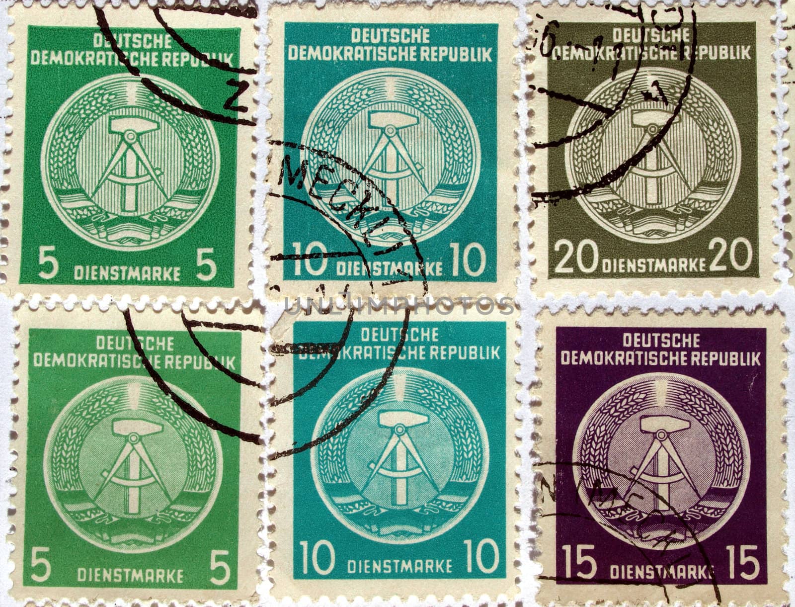 Historical East Germany Stamps (Deutsche Demokratische Republik)