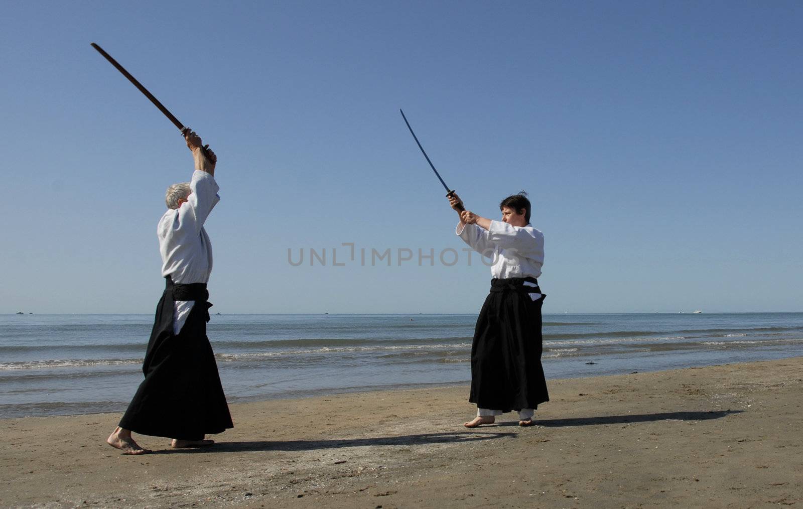 aikido on the beach by cynoclub