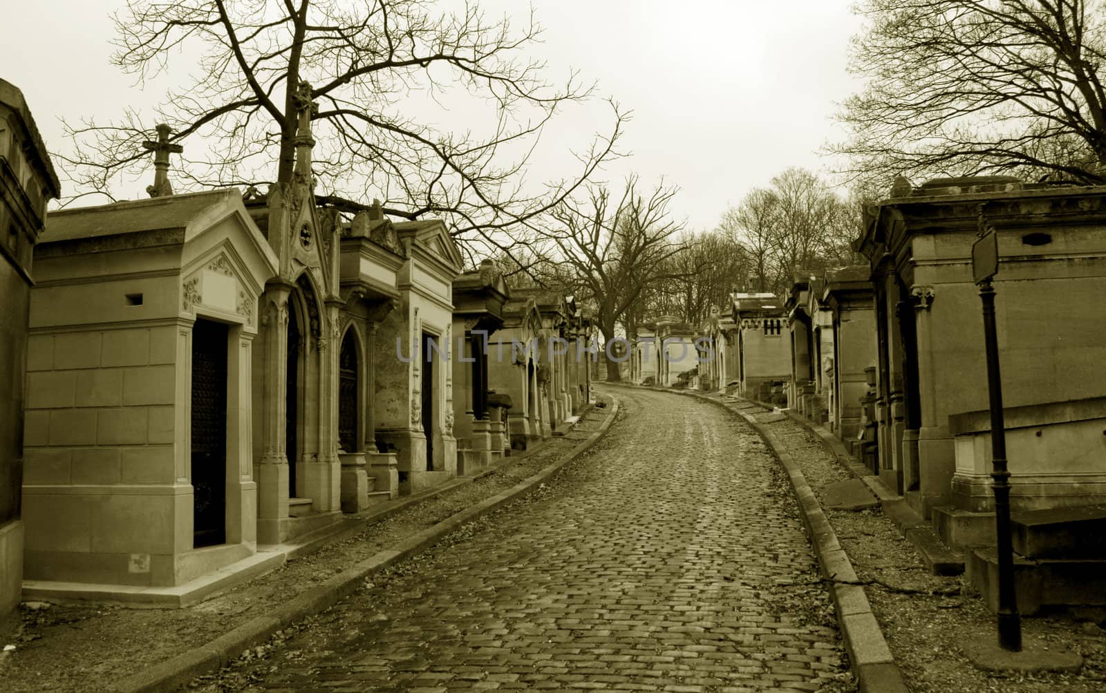 Graveyard Pere Lachaise in paris, capital of France