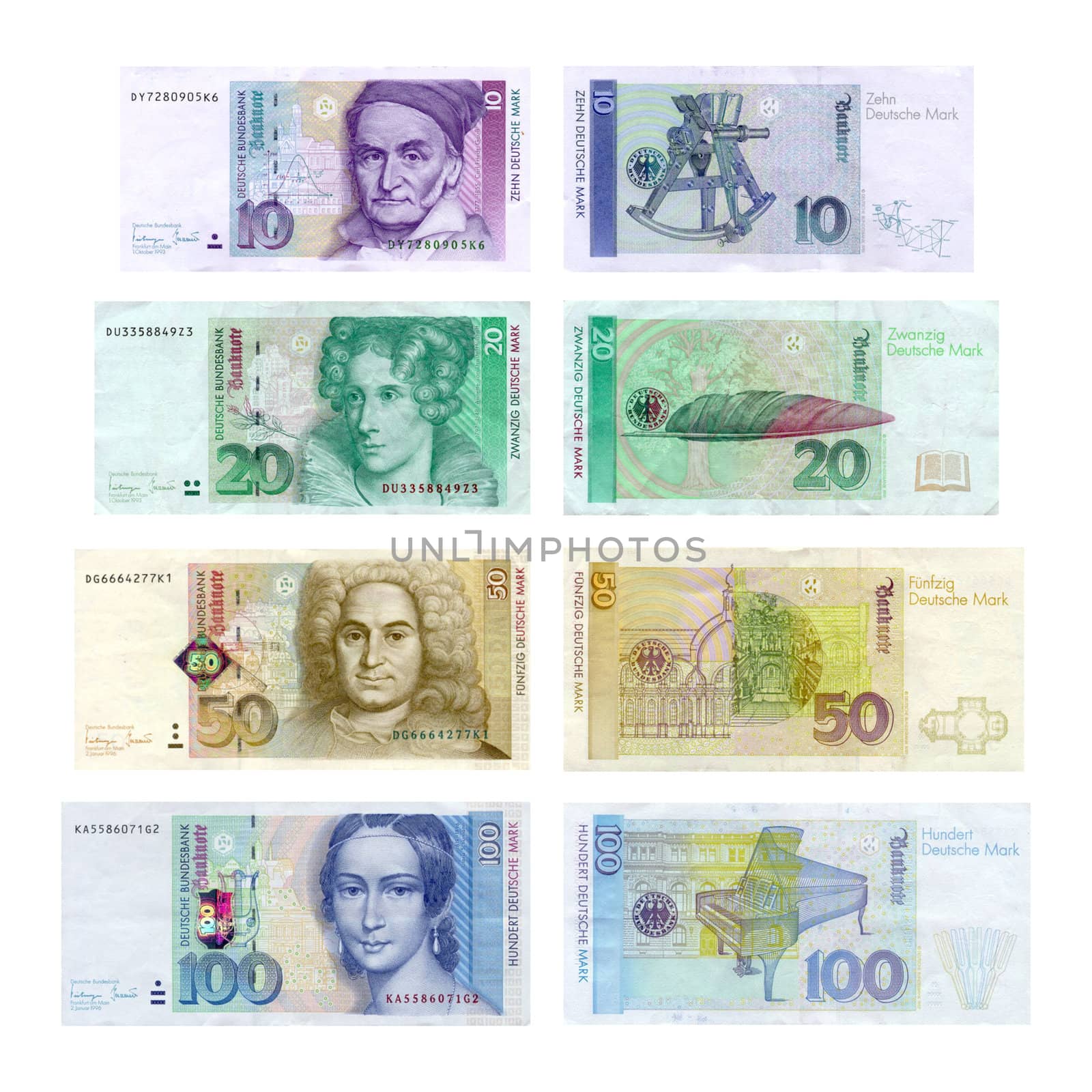 Old European currency: Deutsche Mark (German Marks)