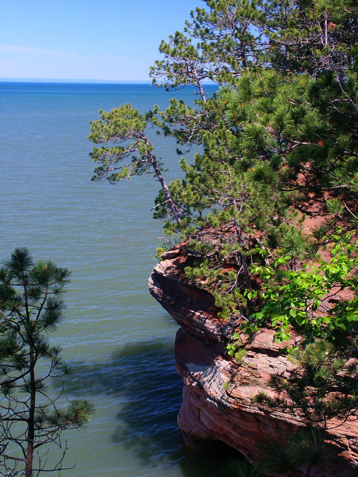 View of Lake Superior from Apostle Islands National Lakeshore in northern Wisconsin.