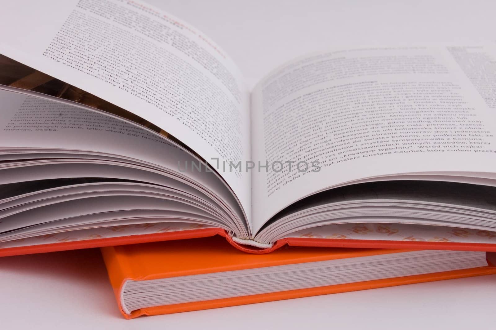two books isolated on the background