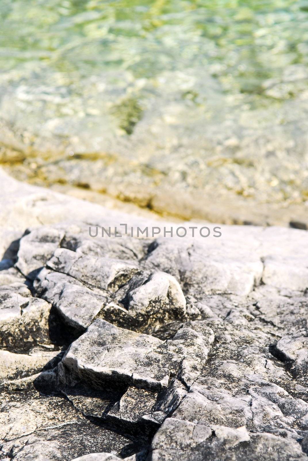 Rock patterns at shore of Georgian Bay