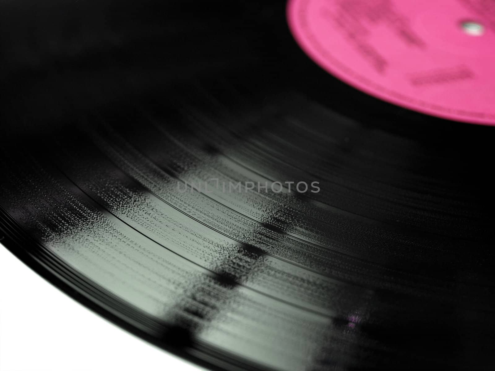 Vinyl record music recording support