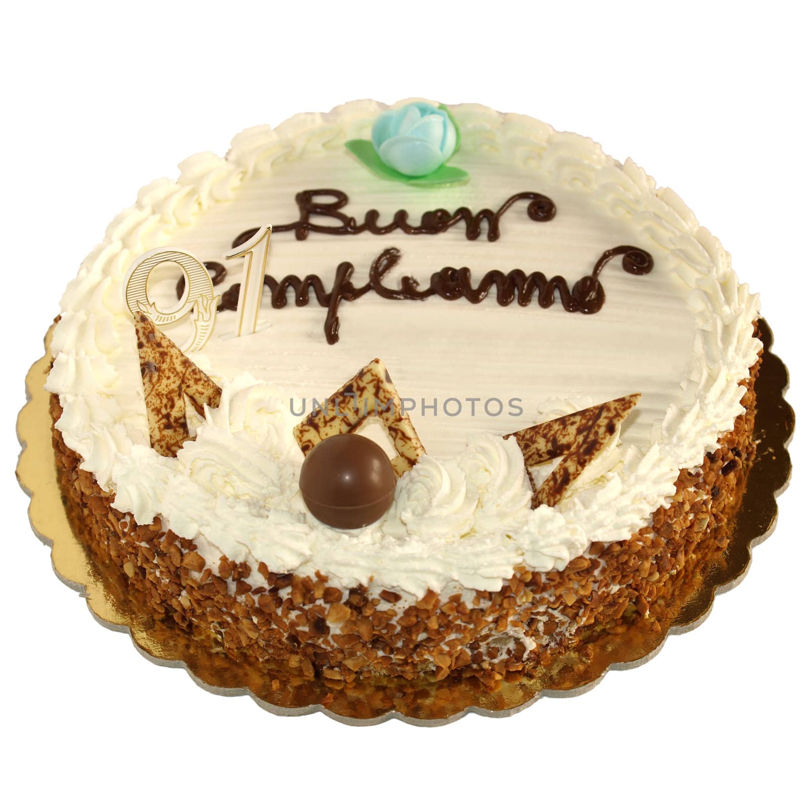 Happy Birthday chocolate pie cake