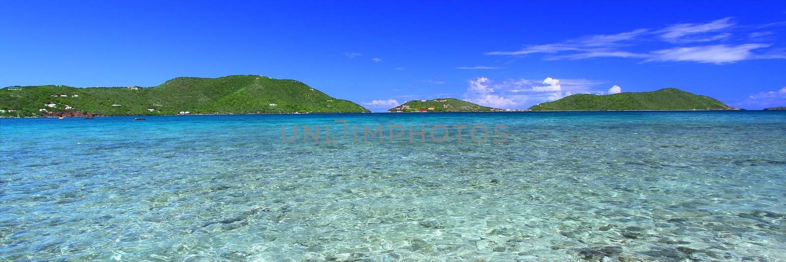 View of the Caribbean island Tortola - British Virgin Islands.