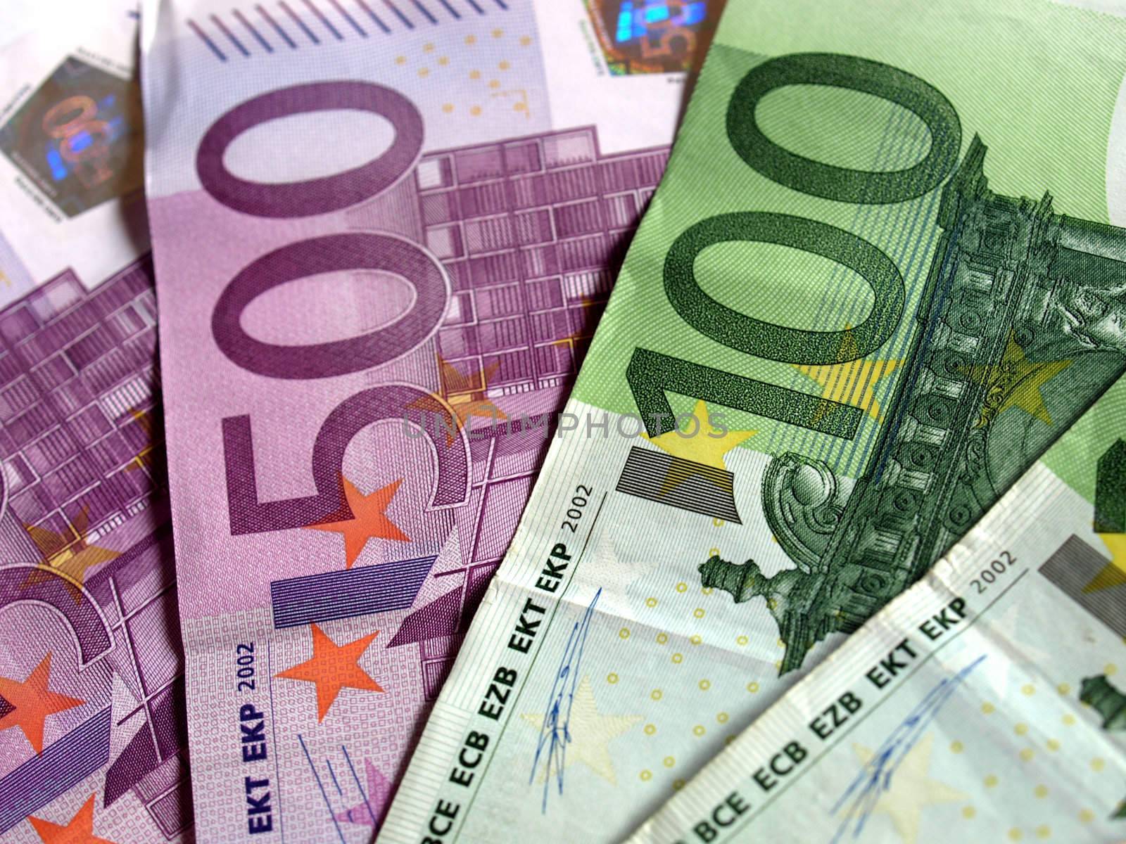 Euro banknotes money european currency