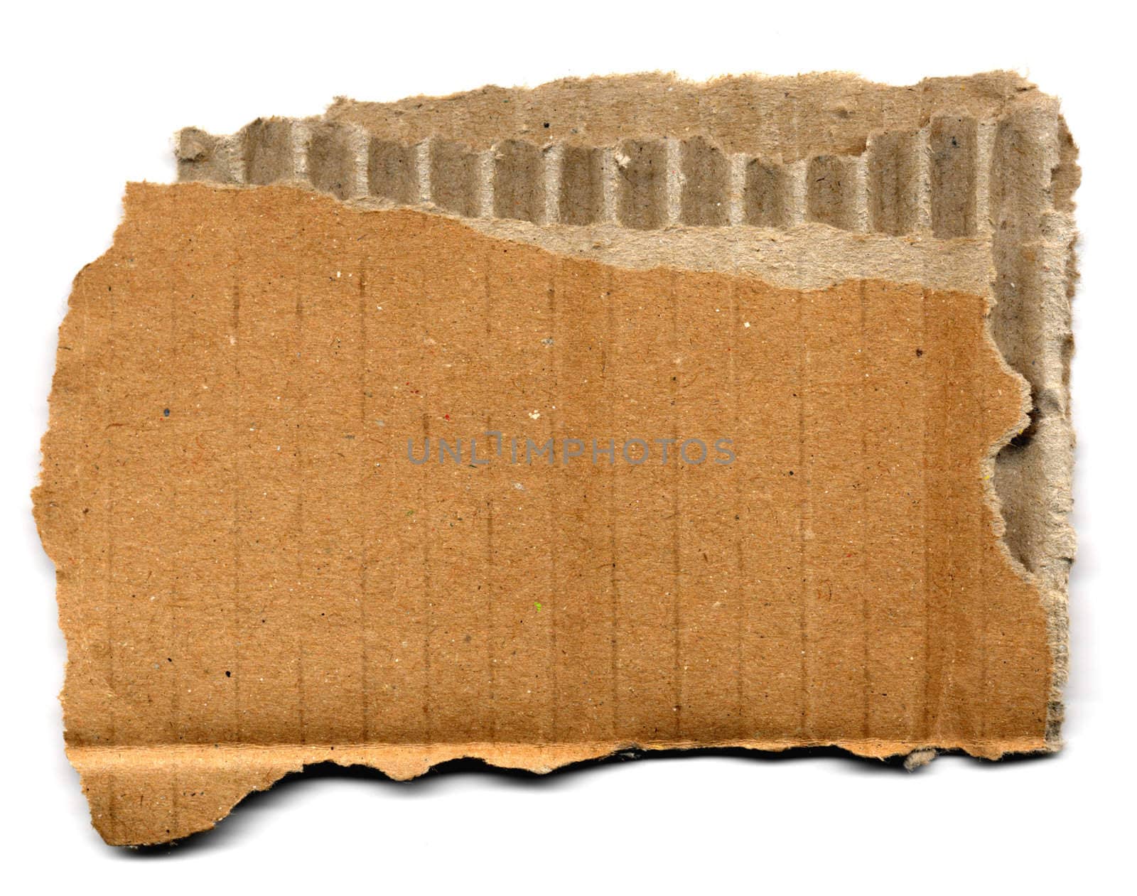 Brown corrugated cardboard sheet background