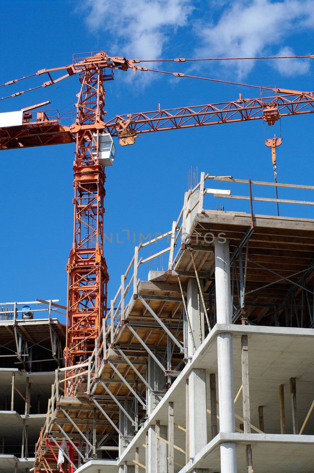 industrial scaffold derrick construction high rise
