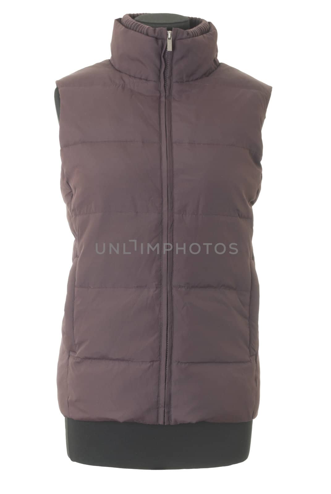 Mannequin torso with female jacket. Isolated on white background
