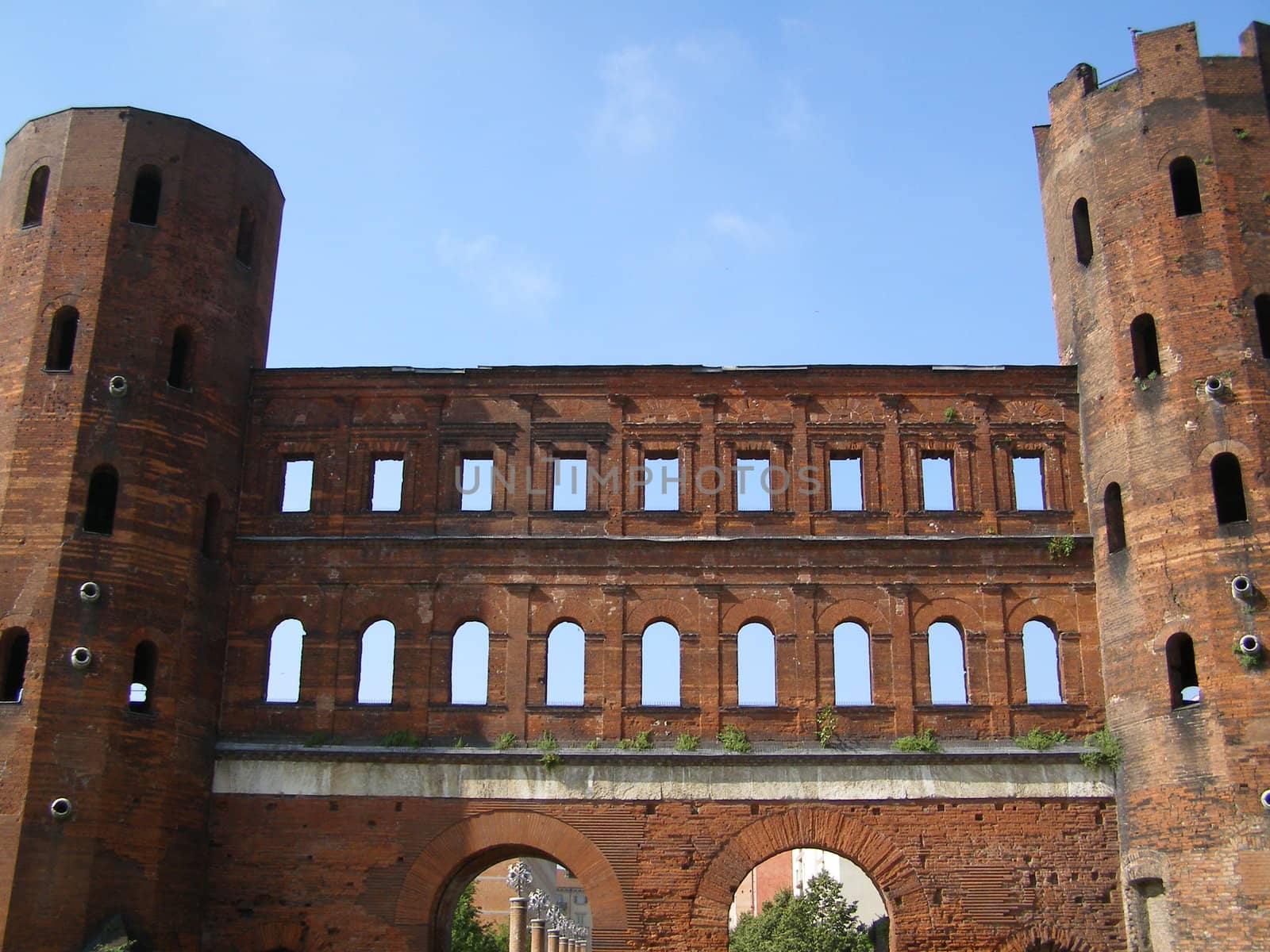 Porte Palatine Roman gates, Turin, Italy