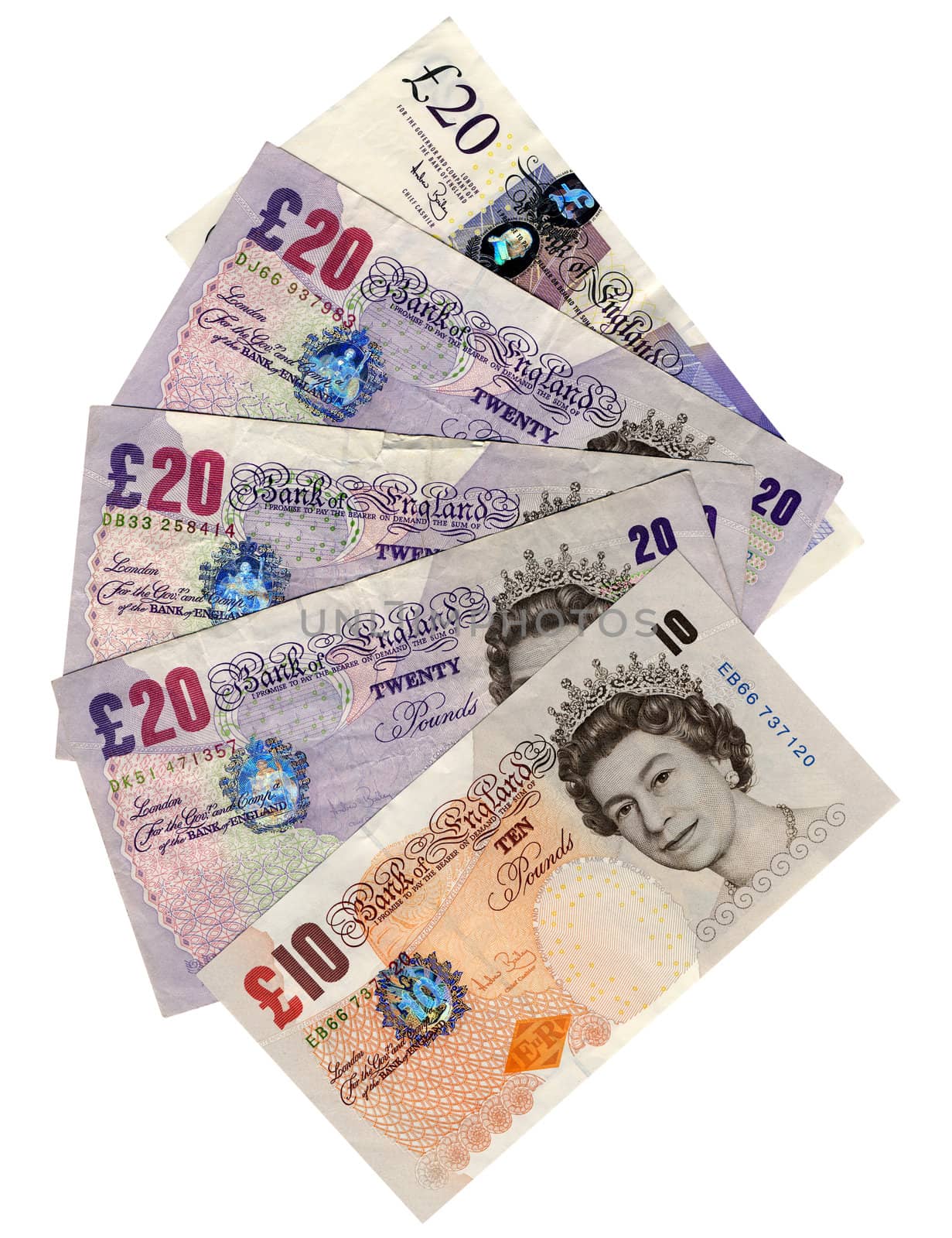 British Pounds banknotes money