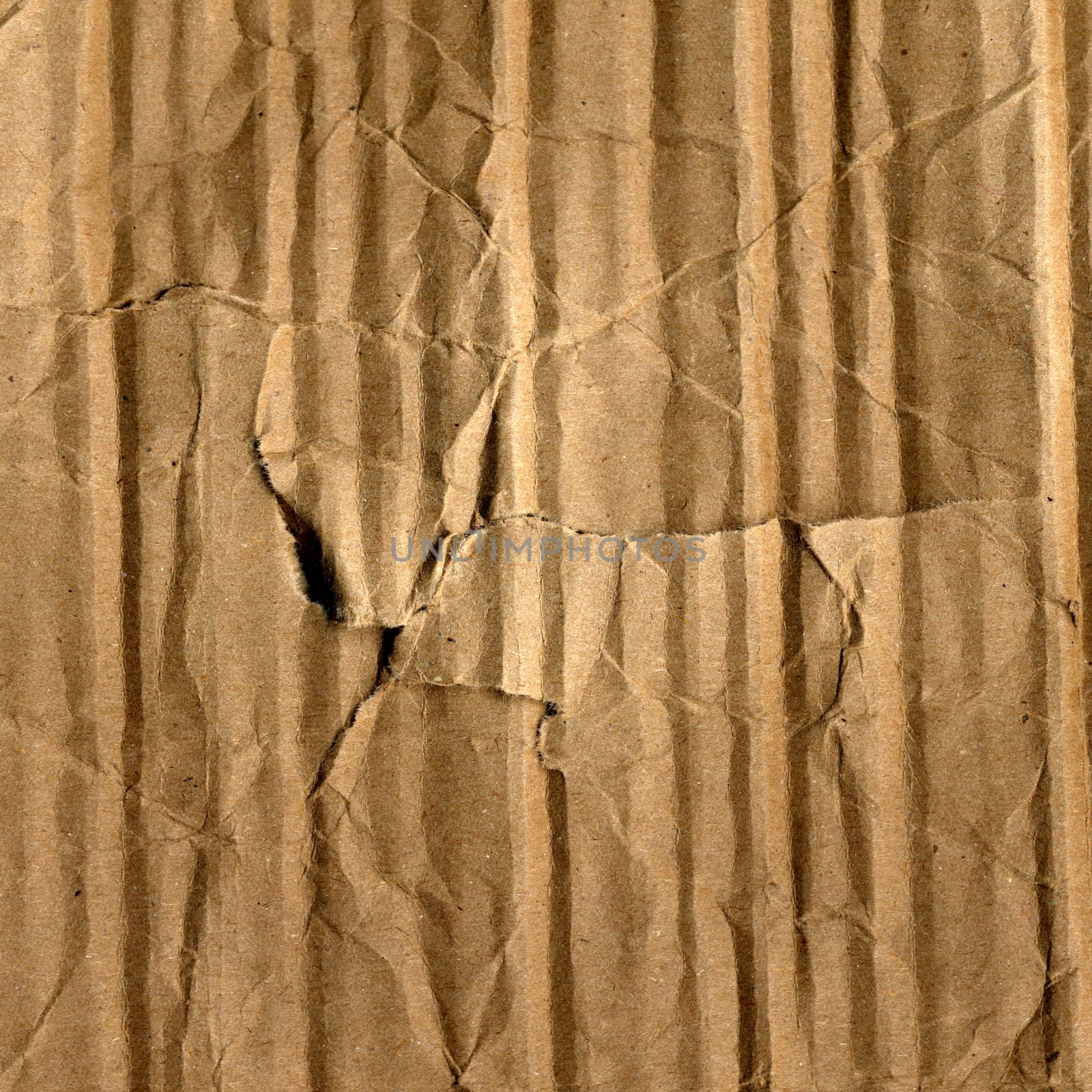 Brown corrugated cardboard sheet background