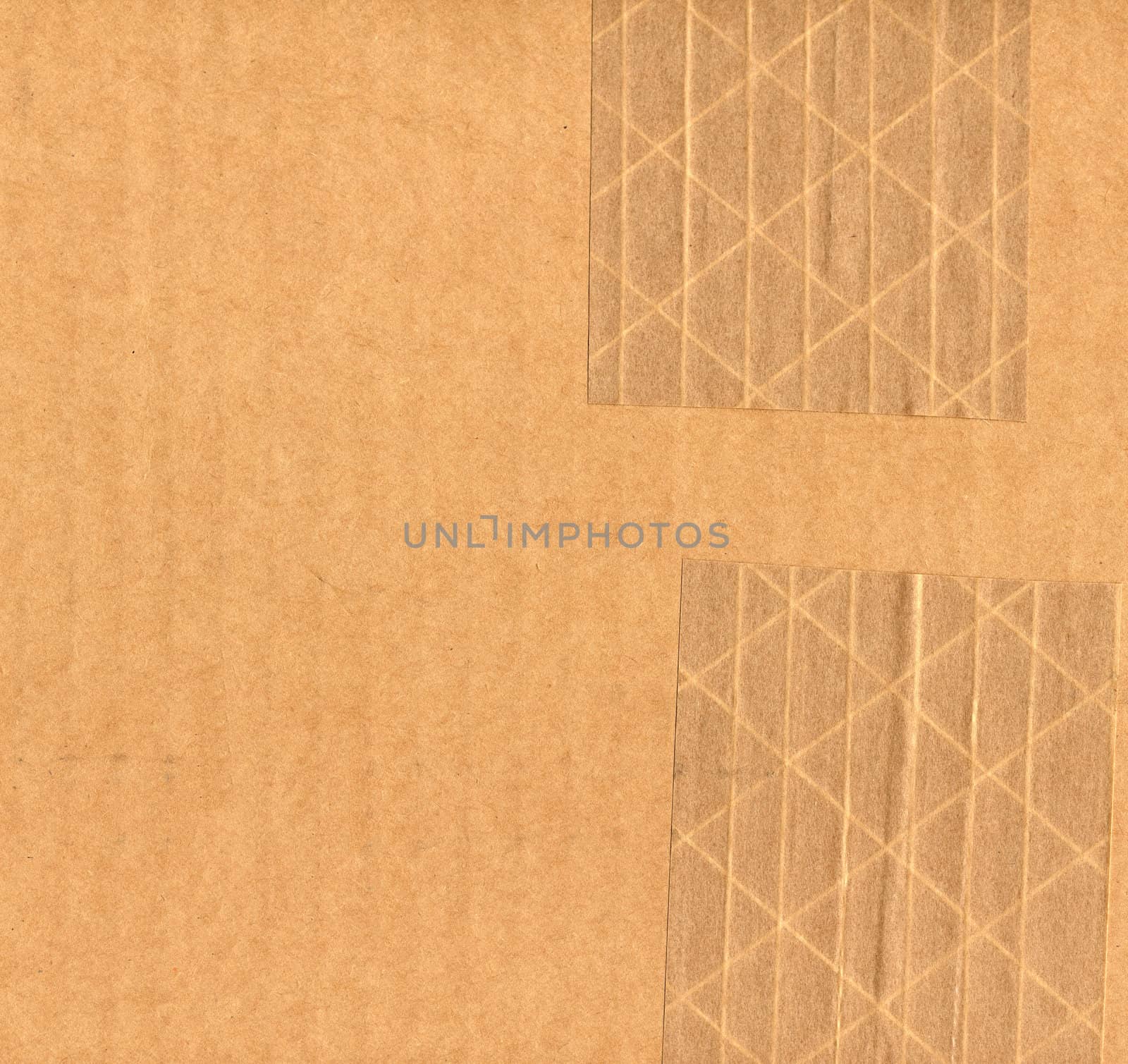 Brown corrugated cardboard sheet background