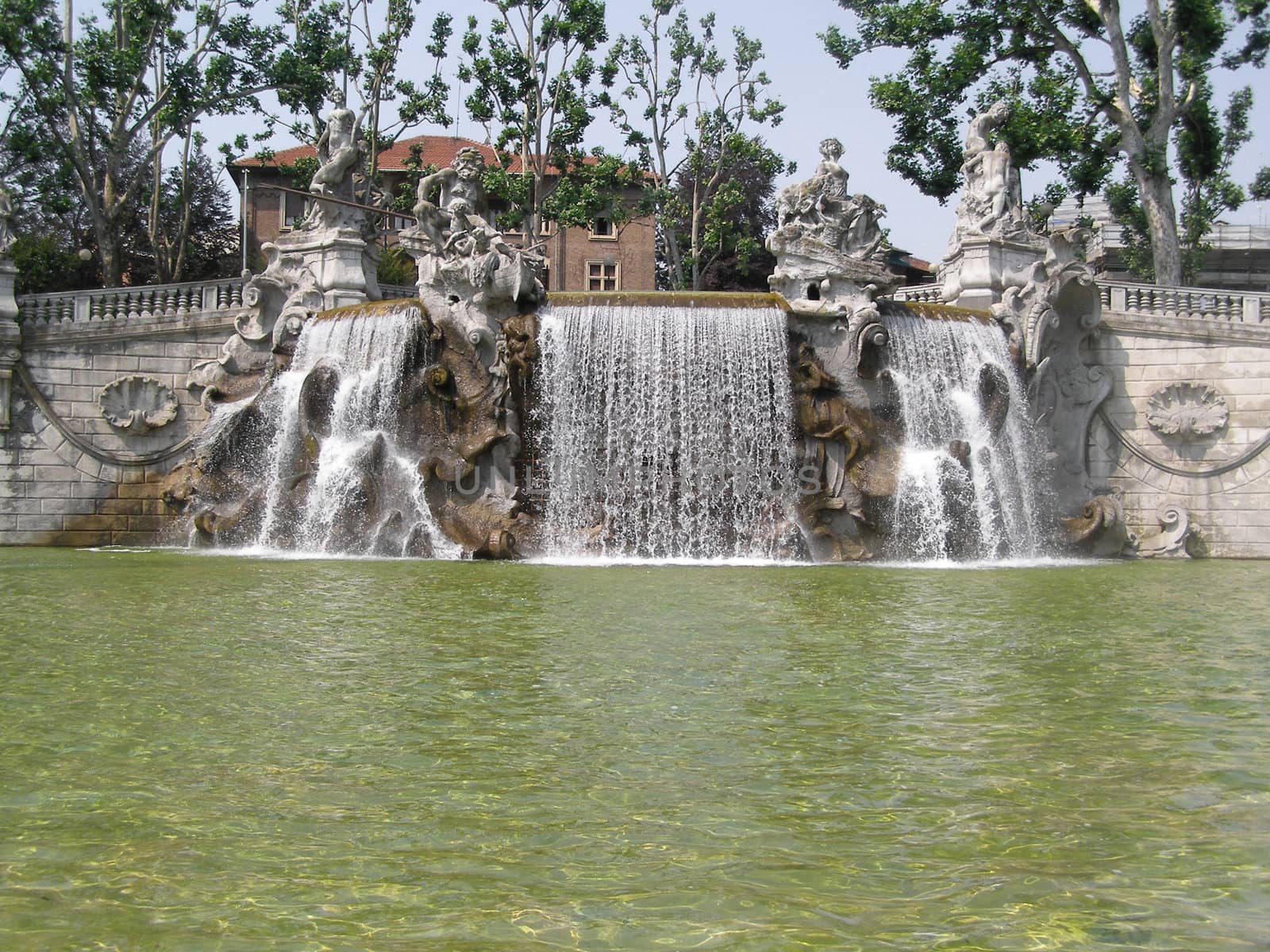 Fontana dei 12 Mesi, Fountain in Parco del Valentino, Turin