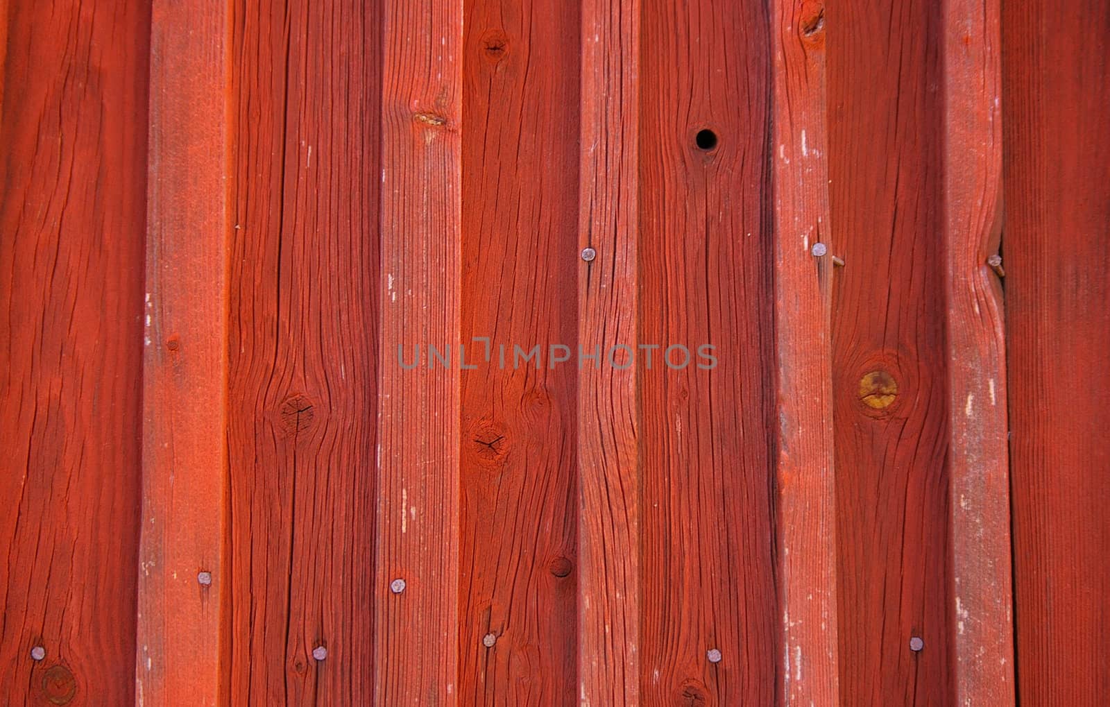 Red Wooden Wall by peterboxy