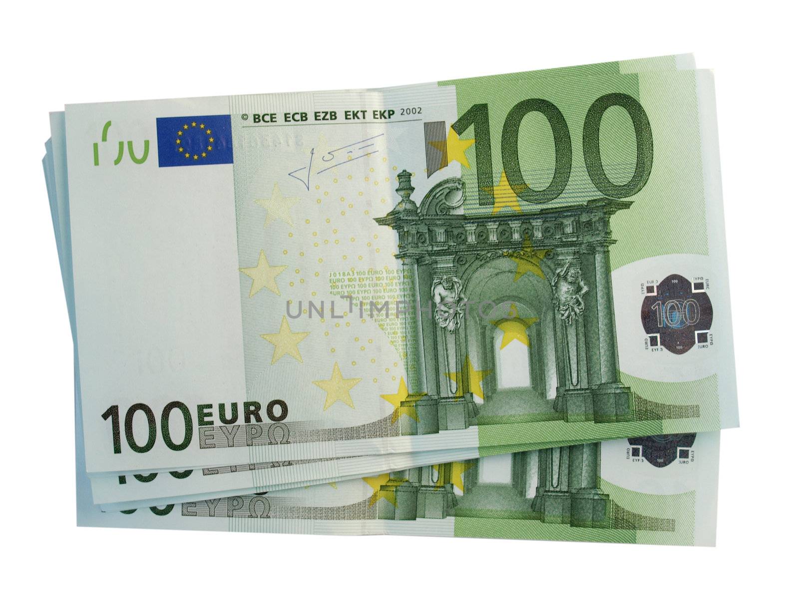 Detail of Euro banknotes money (european currency)