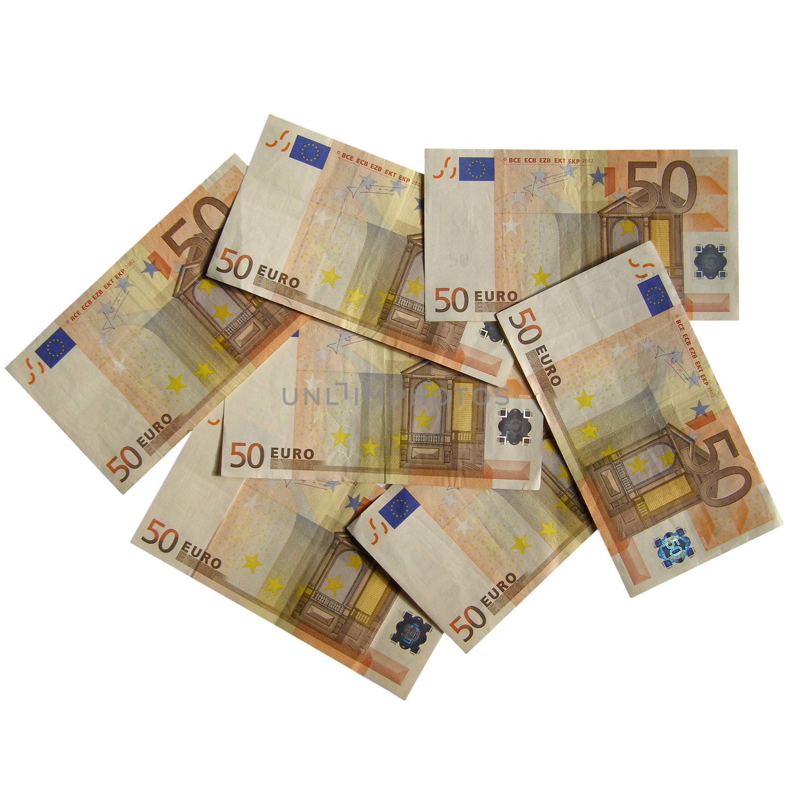 Euro bank notes money (European Union currency)