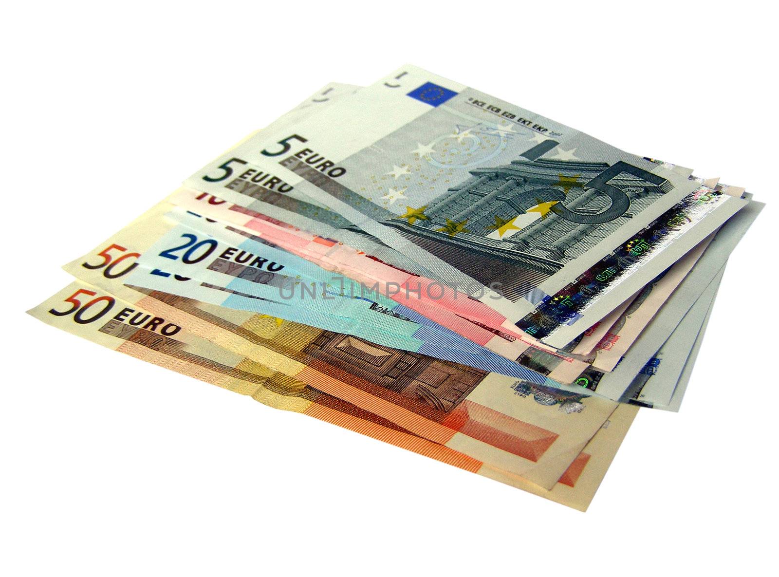 Euro bank notes money (European Union currency)