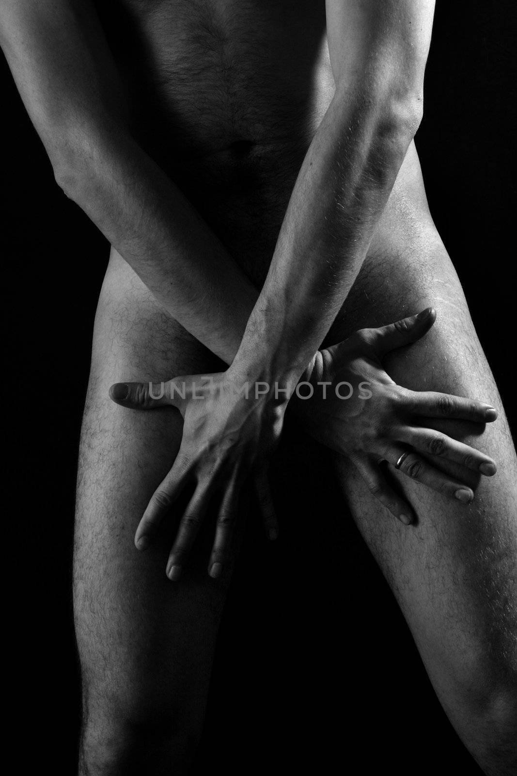 nude man posing artistic by jpcasais
