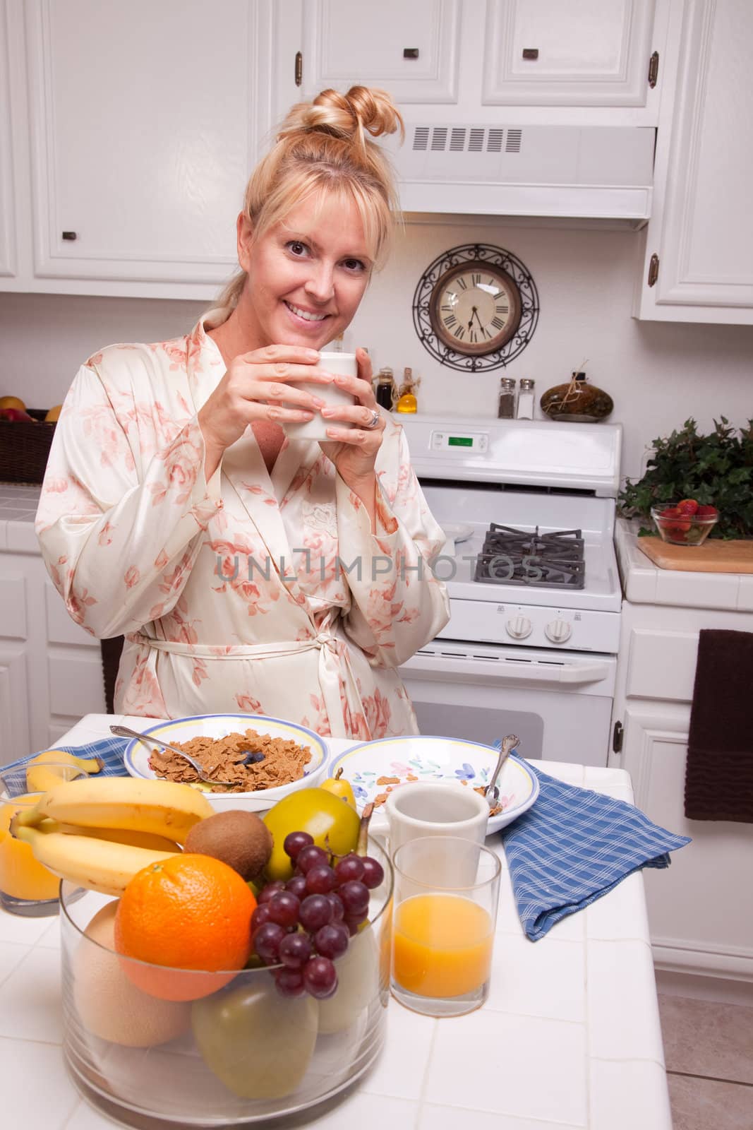 Attractive Woman In Kitchen by Feverpitched