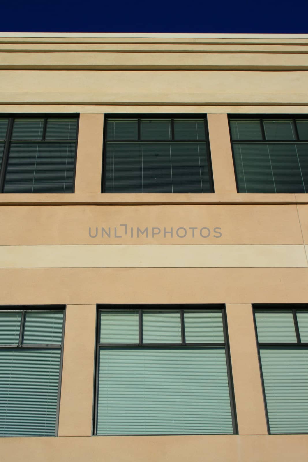 Close up of the modern building windows.
