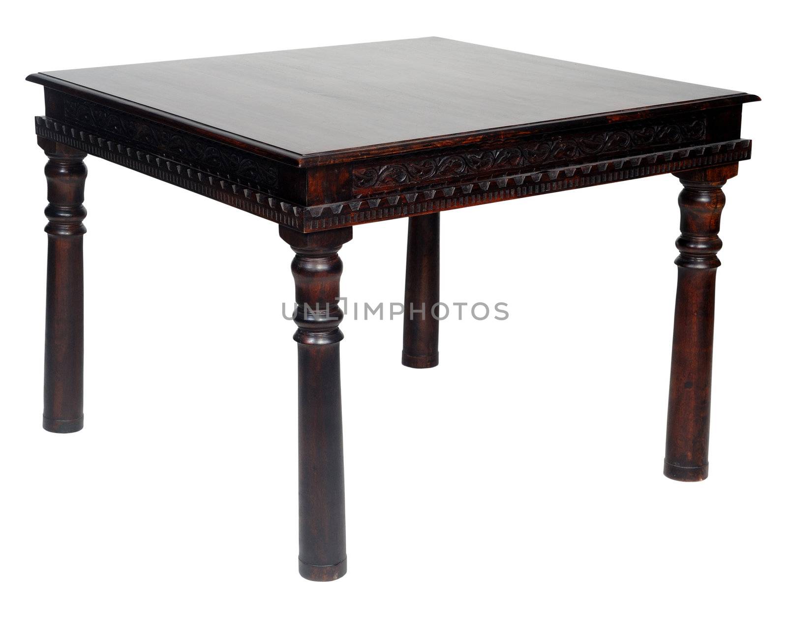 Table on a clean white background