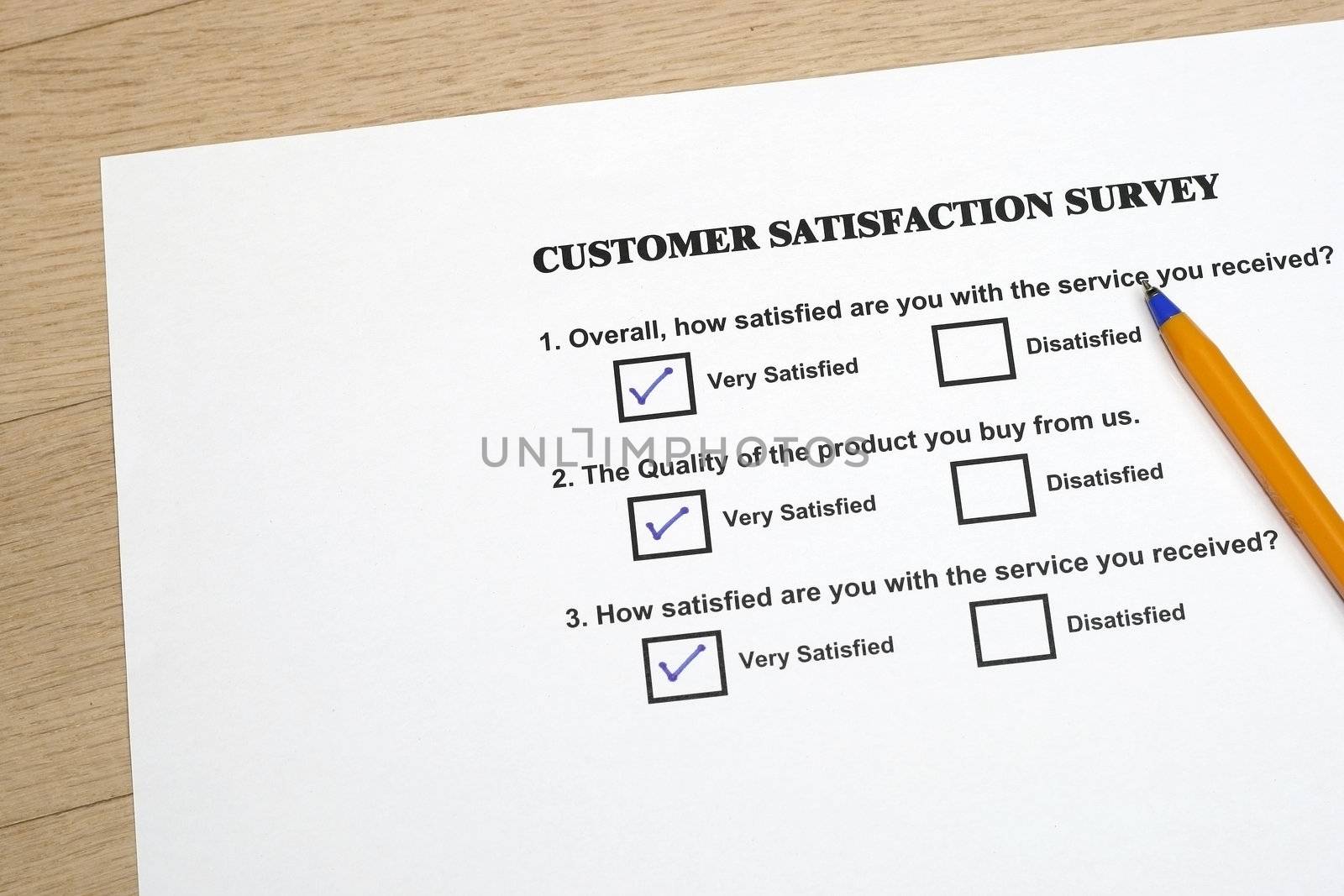 Product satisfaction survey by sacatani