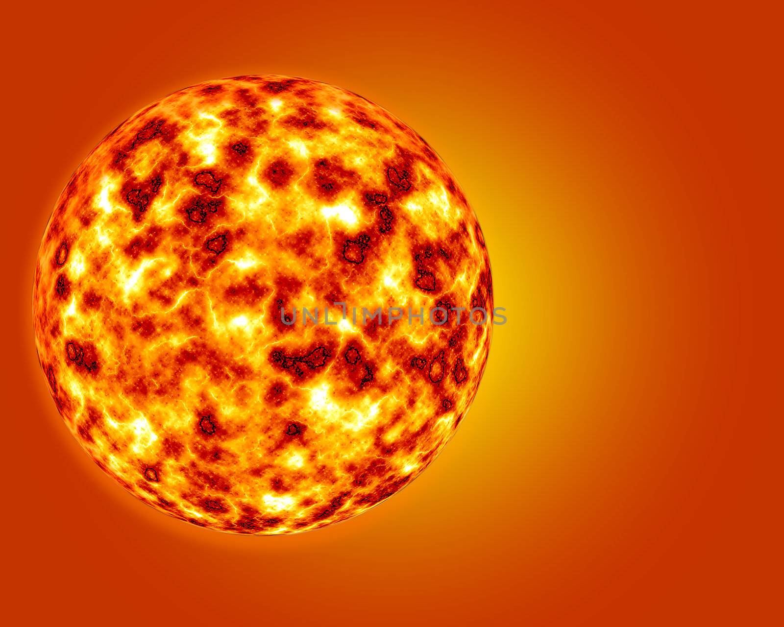 3D sun illustration high resolution digital background