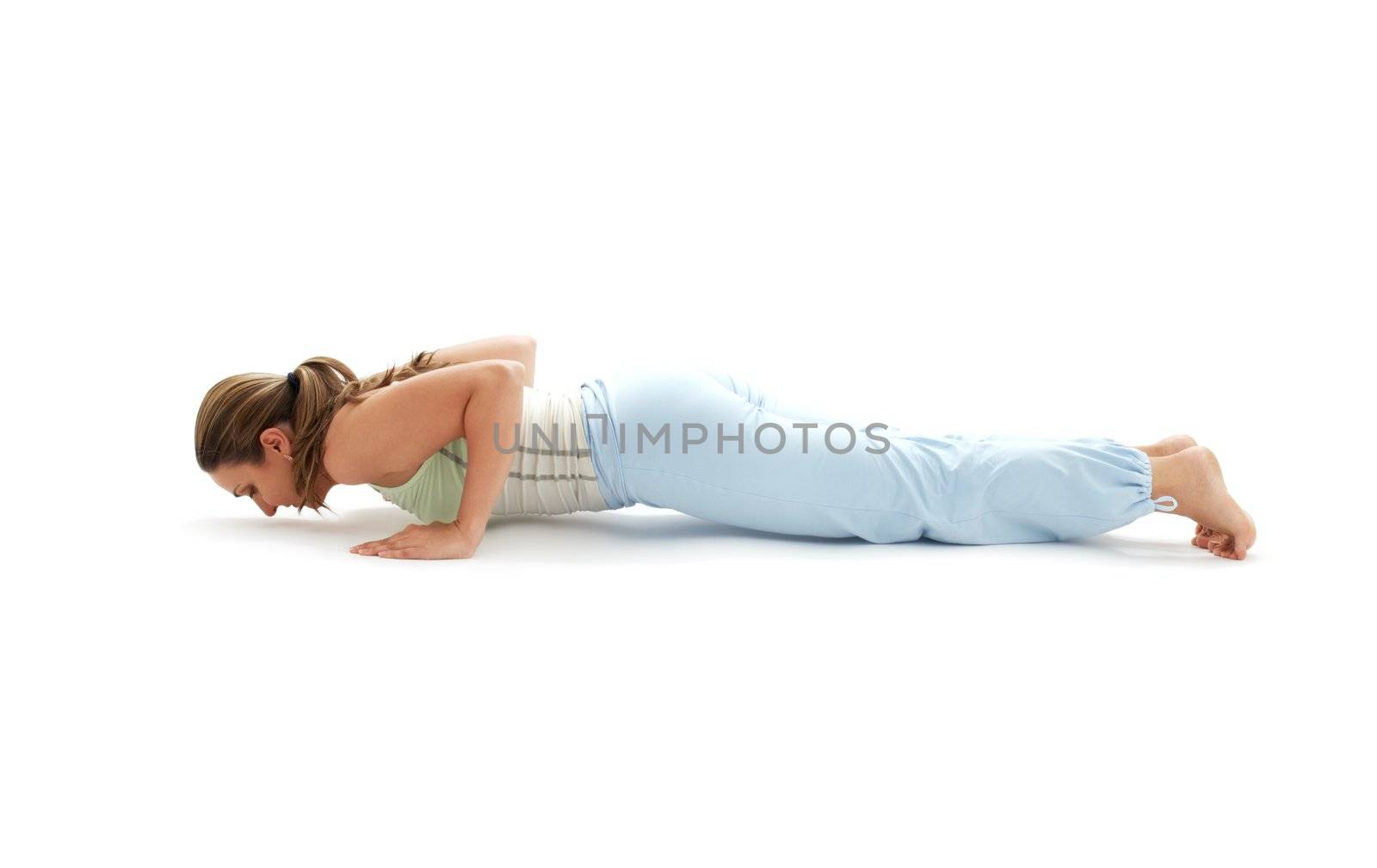 chaturanga dandasana four-limbed staff pose #2 by dolgachov