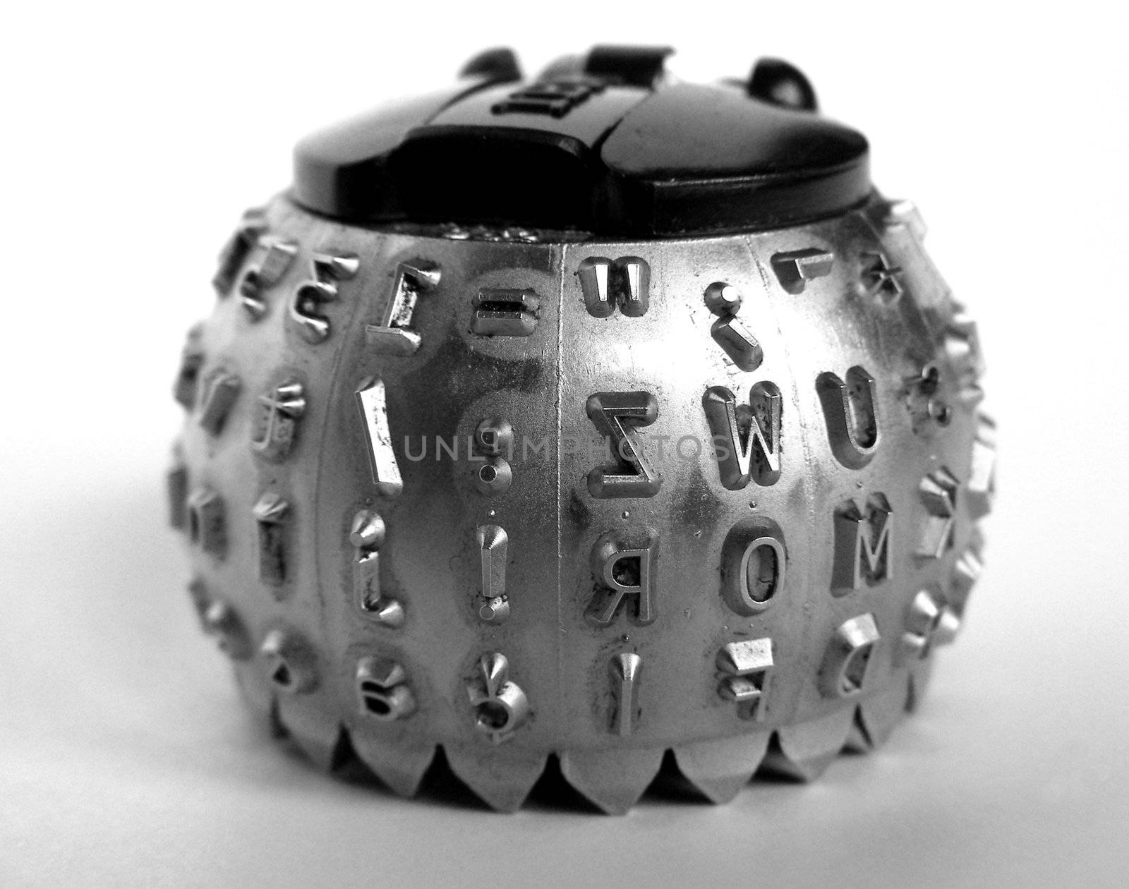 Vintage typeball print head for computer printer