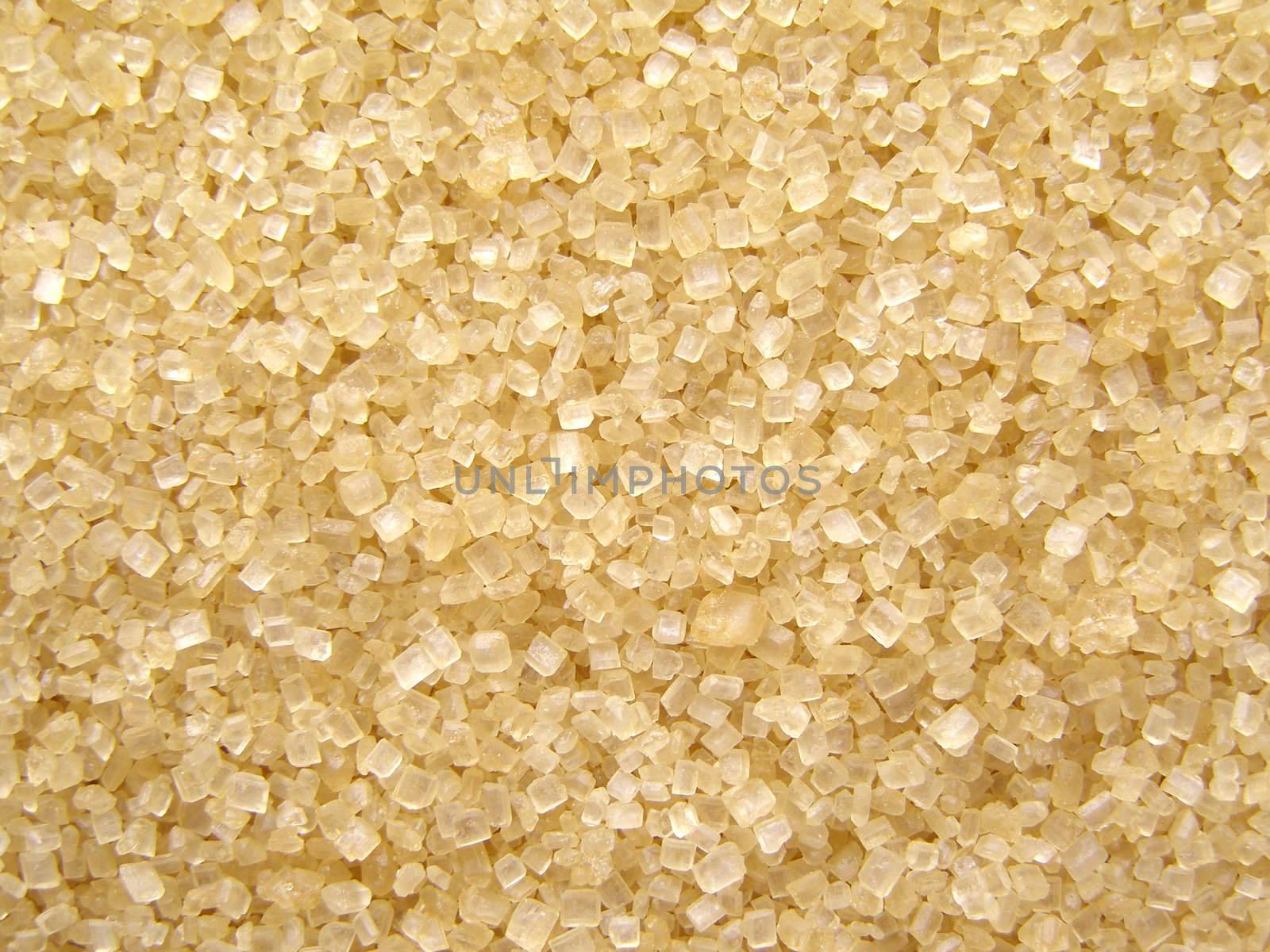 Raw brown sugar from sugar cane