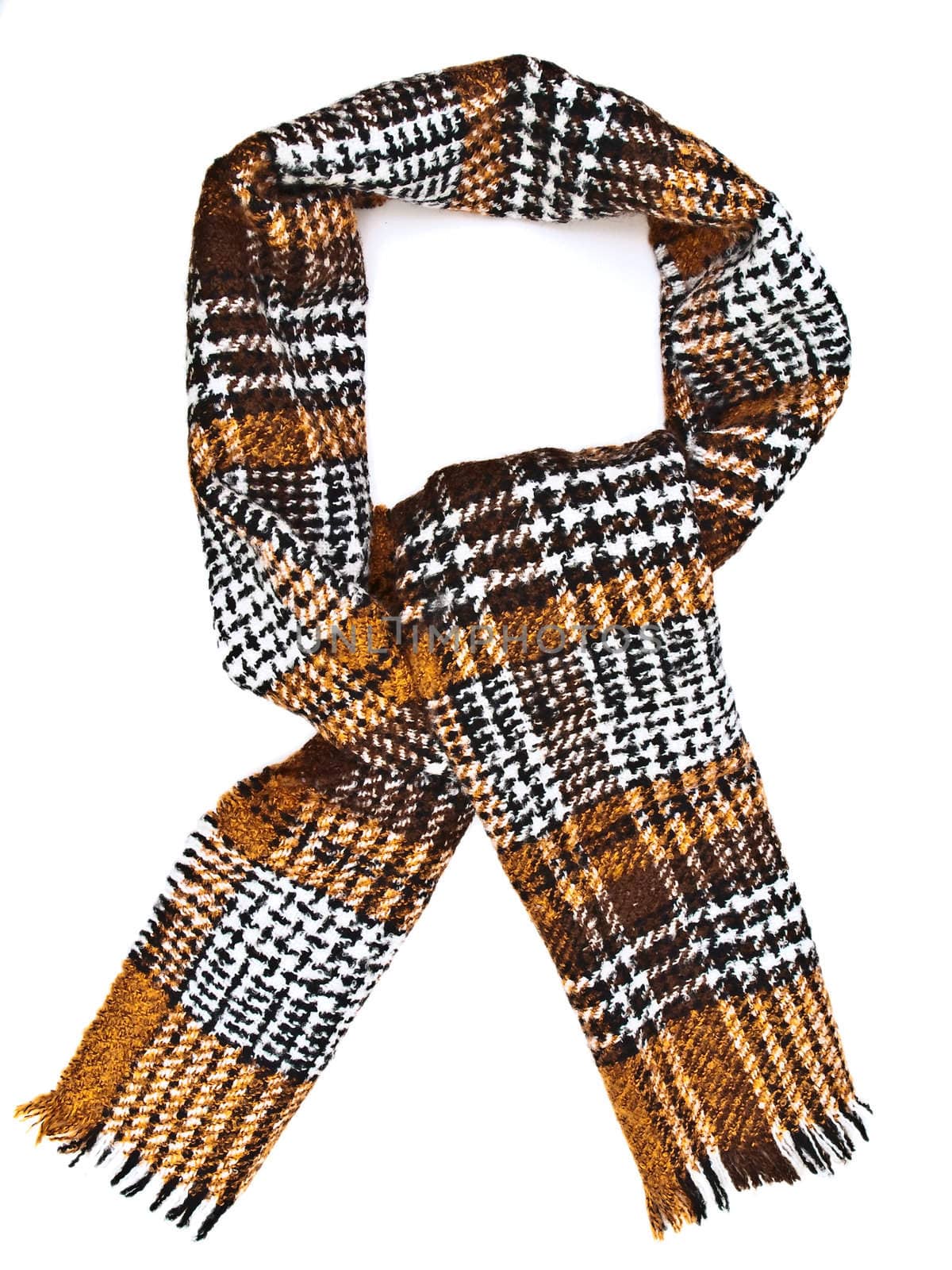 Single scarf against the white background