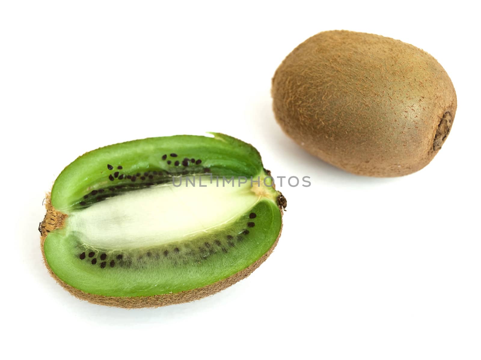 Photo of the kiwi against the white background