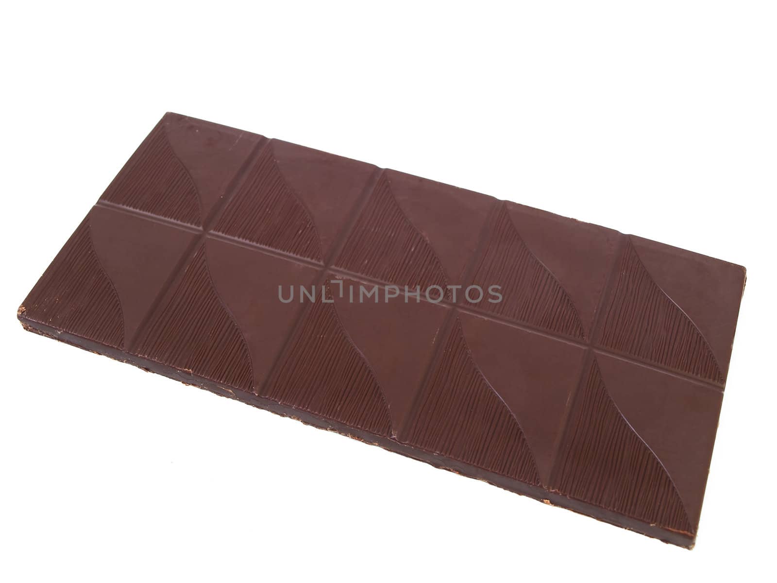 sweet chocolate over the white background
